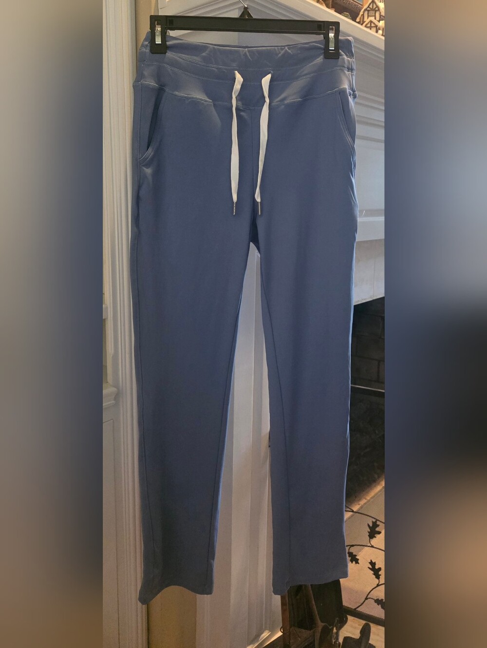HALARA Women's Slate Blue Straight-Leg Drawstring Pants